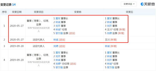 北京小米电子公司高层人事变动 林斌卸任，王川接掌帅印